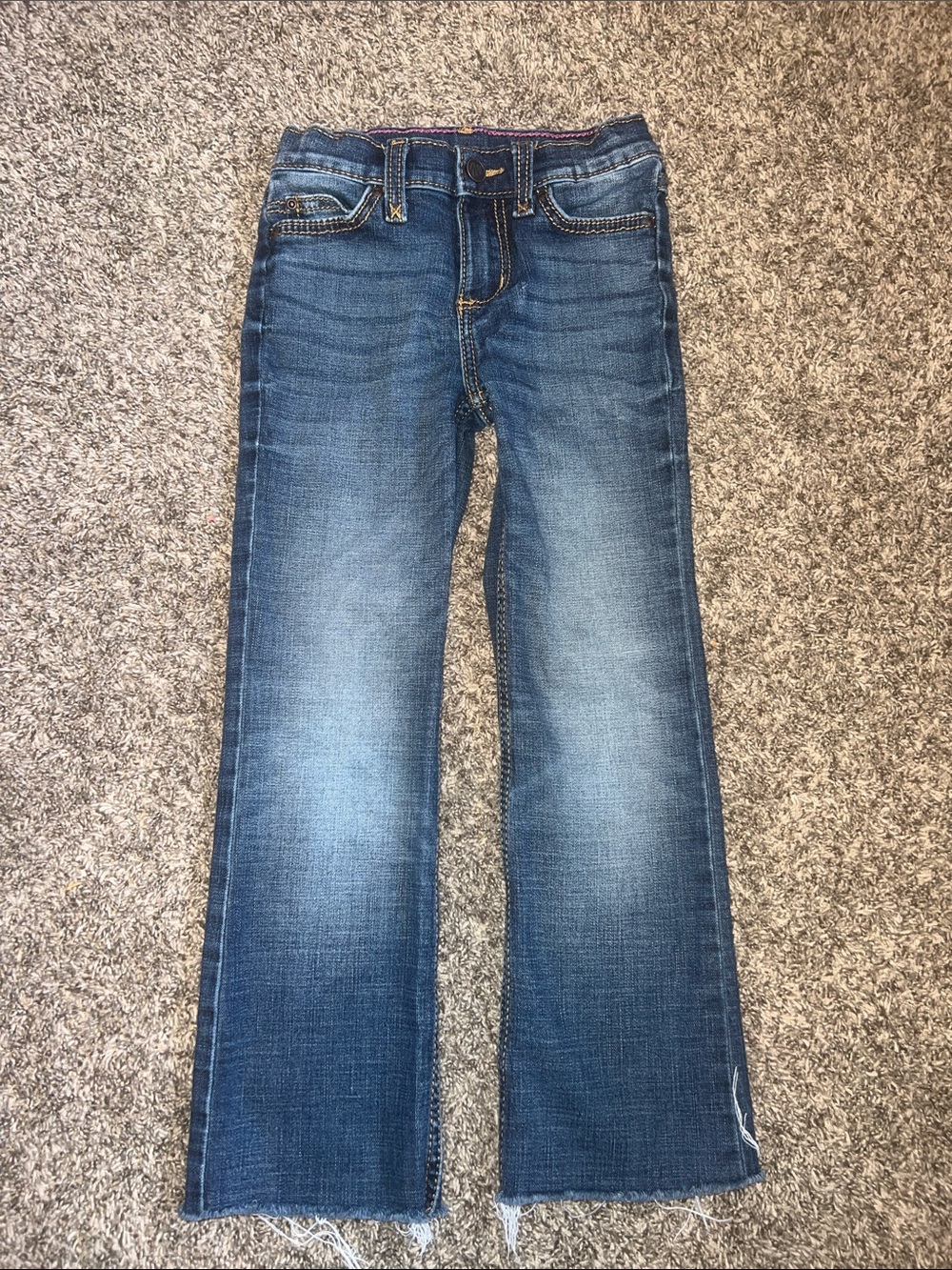 Wrangler Kids Blue Faded Straight Jeans